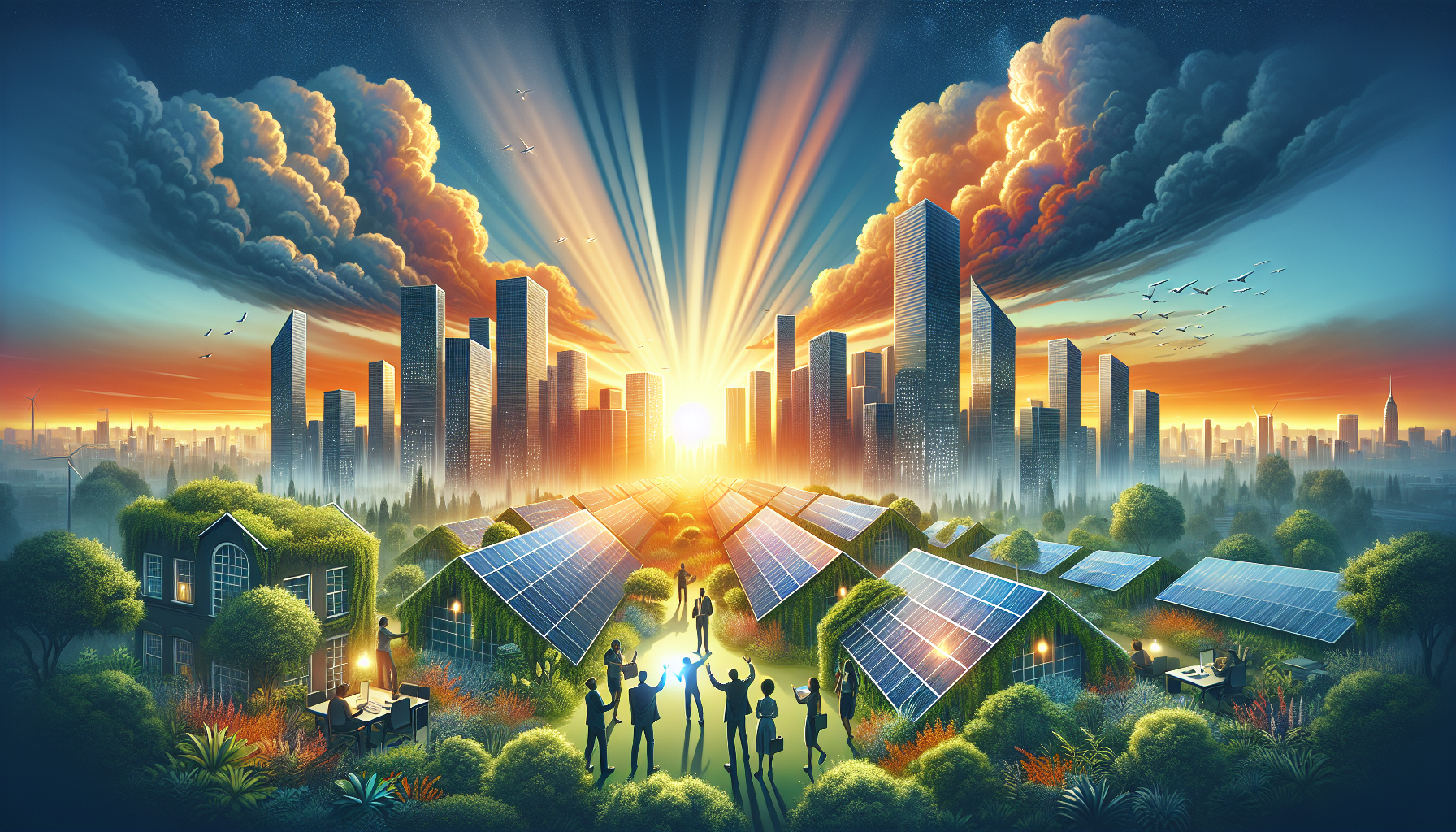 A conceptual illustration representing The Dawn of Solar Policy Reforms. Visualize the main ideas: . Creative but clear representation of the concept. Style: Visual Theme: Clean, modern aesthetic with high contrast and vibrant energy. Emphasize the intersect. high quality, detailed, professional, clean composition, good lighting, sharp focus, well-composed. high quality, professional, detailed, well-composed