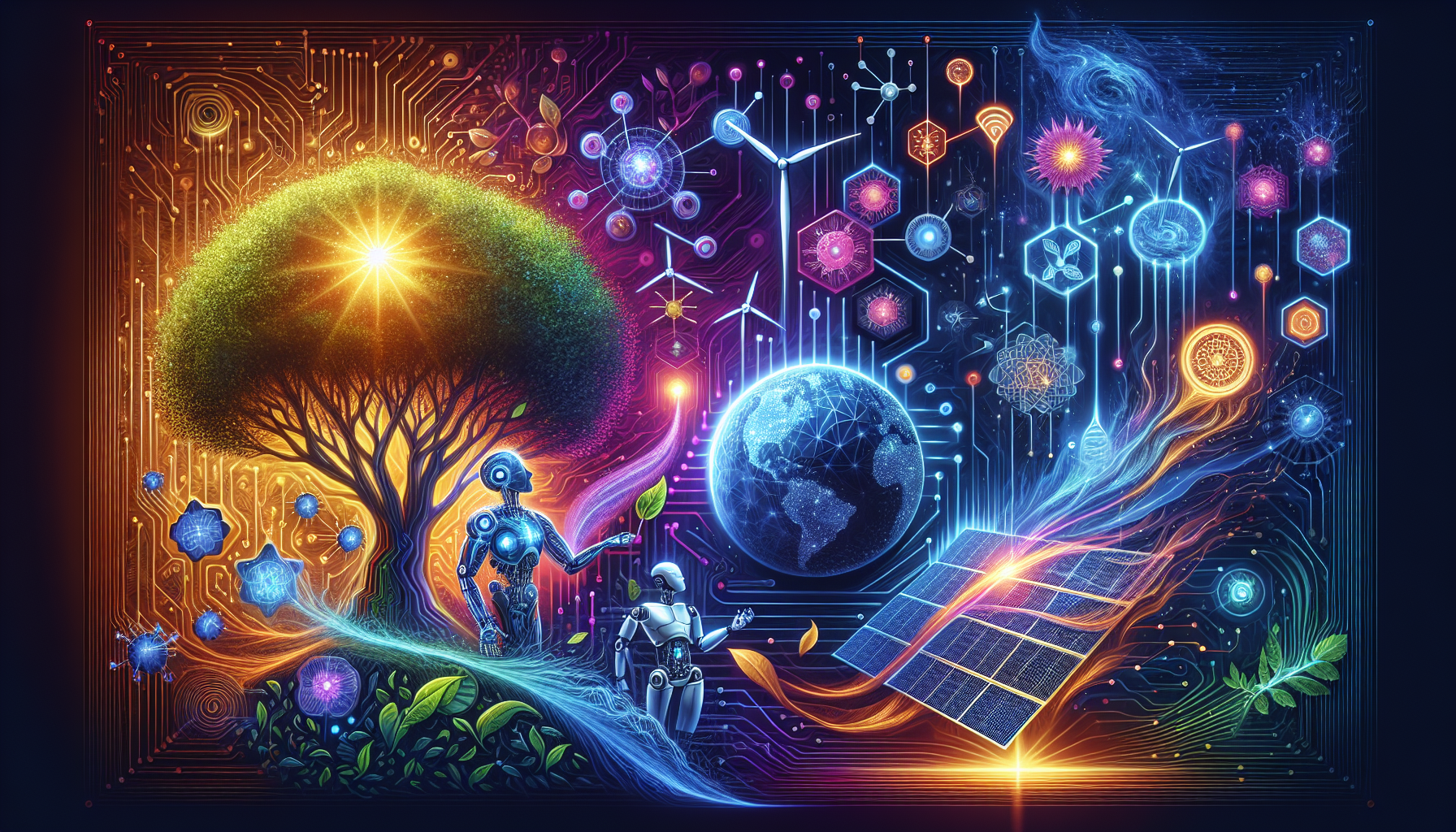 A conceptual illustration representing Cutting-Edge Technologies. Visualize the main ideas: . Creative but clear representation of the concept. Style: Visual Theme: Clean, modern aesthetic with high contrast and vibrant energy. Emphasize the intersect. high quality, detailed, professional, clean composition, good lighting, sharp focus, well-composed. high quality, professional, detailed, well-composed