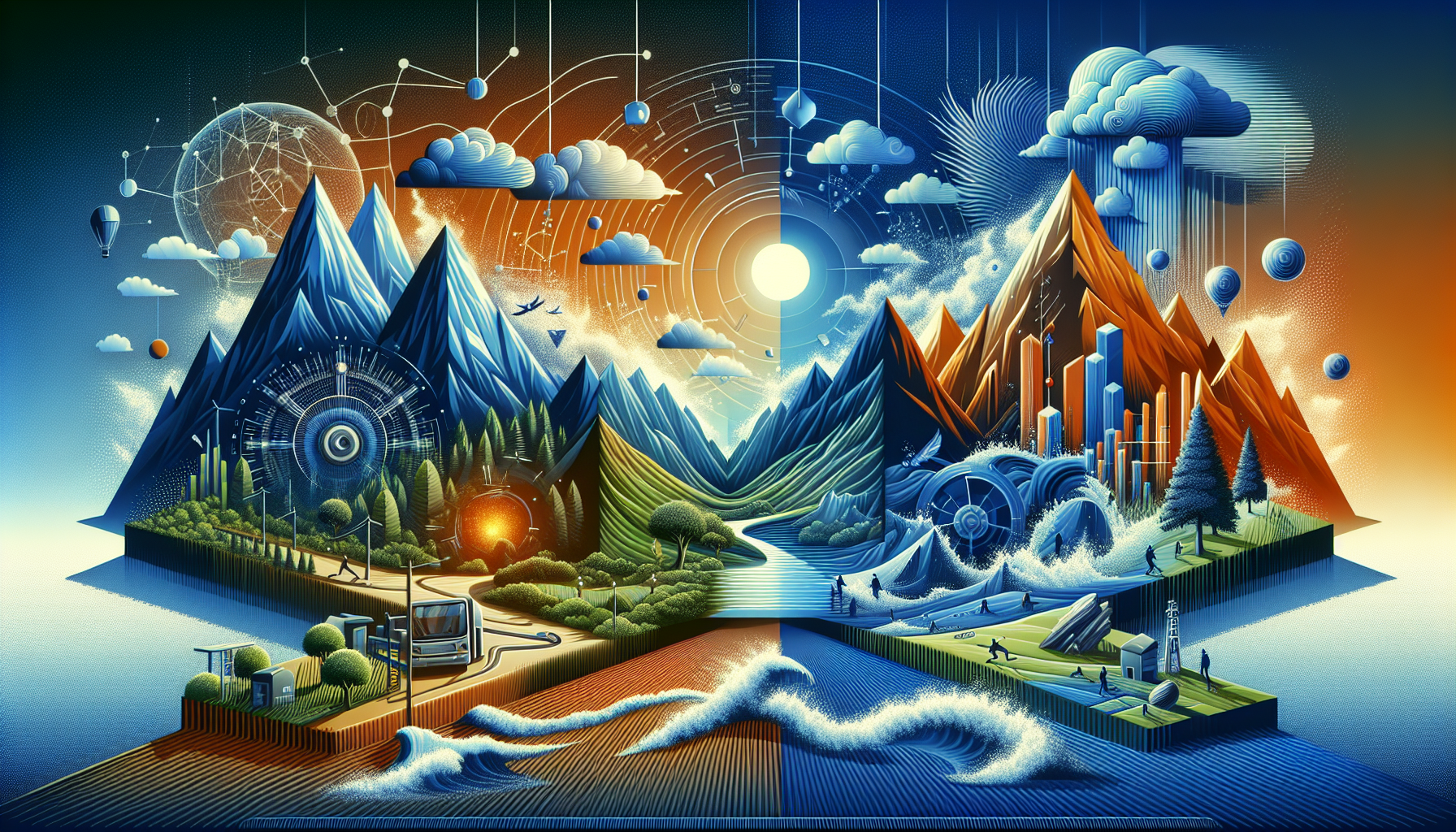 A conceptual illustration representing Challenges and Considerations. Visualize the main ideas: . Creative but clear representation of the concept. Style: Visual Theme: Clean, modern aesthetic with high contrast and vibrant energy. Emphasize the intersect. high quality, detailed, professional, clean composition, good lighting, sharp focus, well-composed. high quality, professional, detailed, well-composed