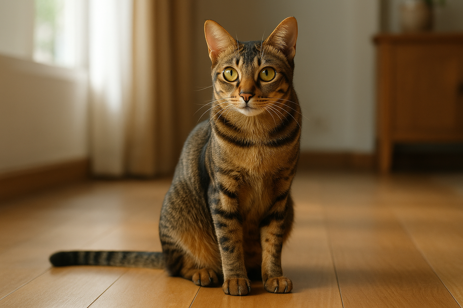 Kucing Sehat dengan Bulu Mengkilap